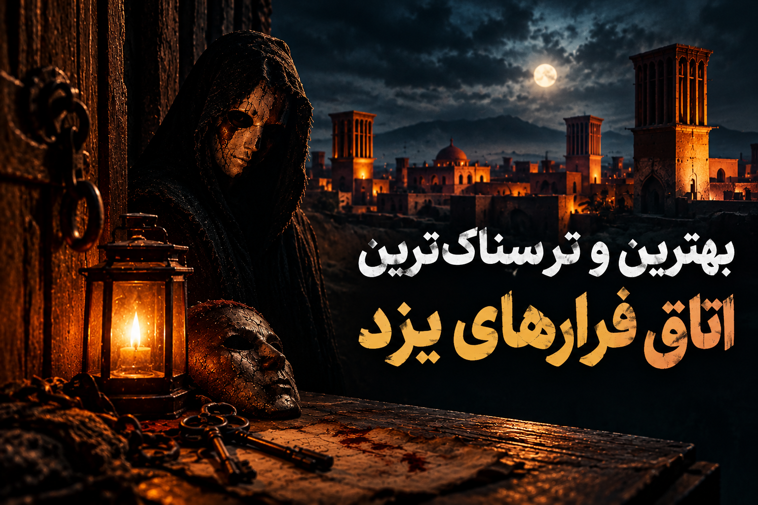 بهترین و ترسناک‌ترین اتاق فرارهای یزد؛ ۳ تجربه برای عاشقان هیجان