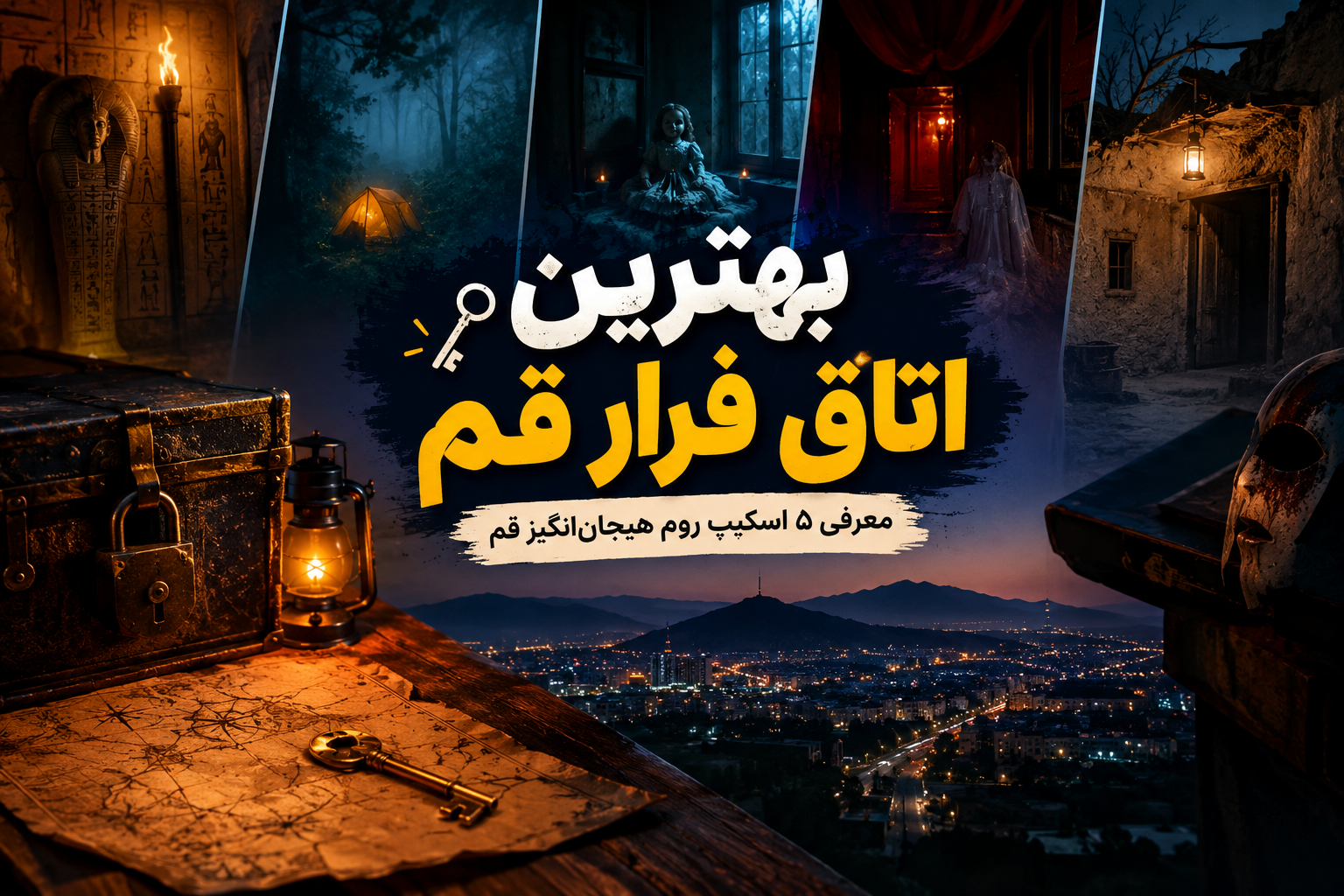 بهترین اتاق فرار قم؛ معرفی ۵ اسکیپ روم هیجان‌انگیز قم